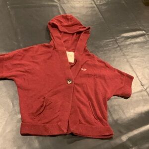 Maroon Hollister Sweatshirt Shrug